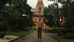Me at Wat Chalong (image: Tess Watkins)