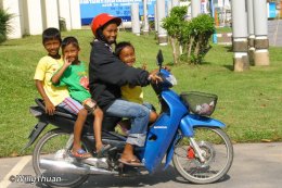 Riding a Motorbike in Phuket