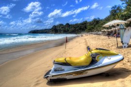 A Jet-Ski for rent at Surin Beach