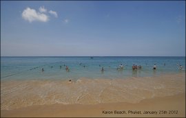 Karon Beach Phuket 25th January 2012