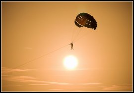 Parasailing at Sunset, Karon Beach, Phuket