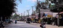 Rawai Beach Road at the southern tip of Phuket.